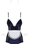 Obsessive Maid costume navy blue white lace