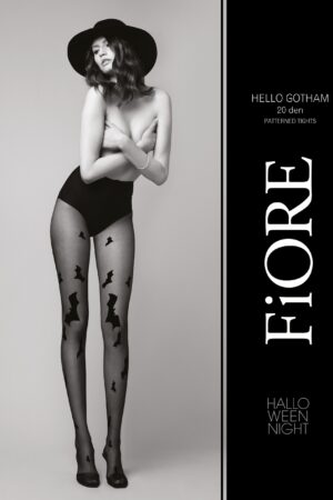 Hello Gotham FiORE patterned tights