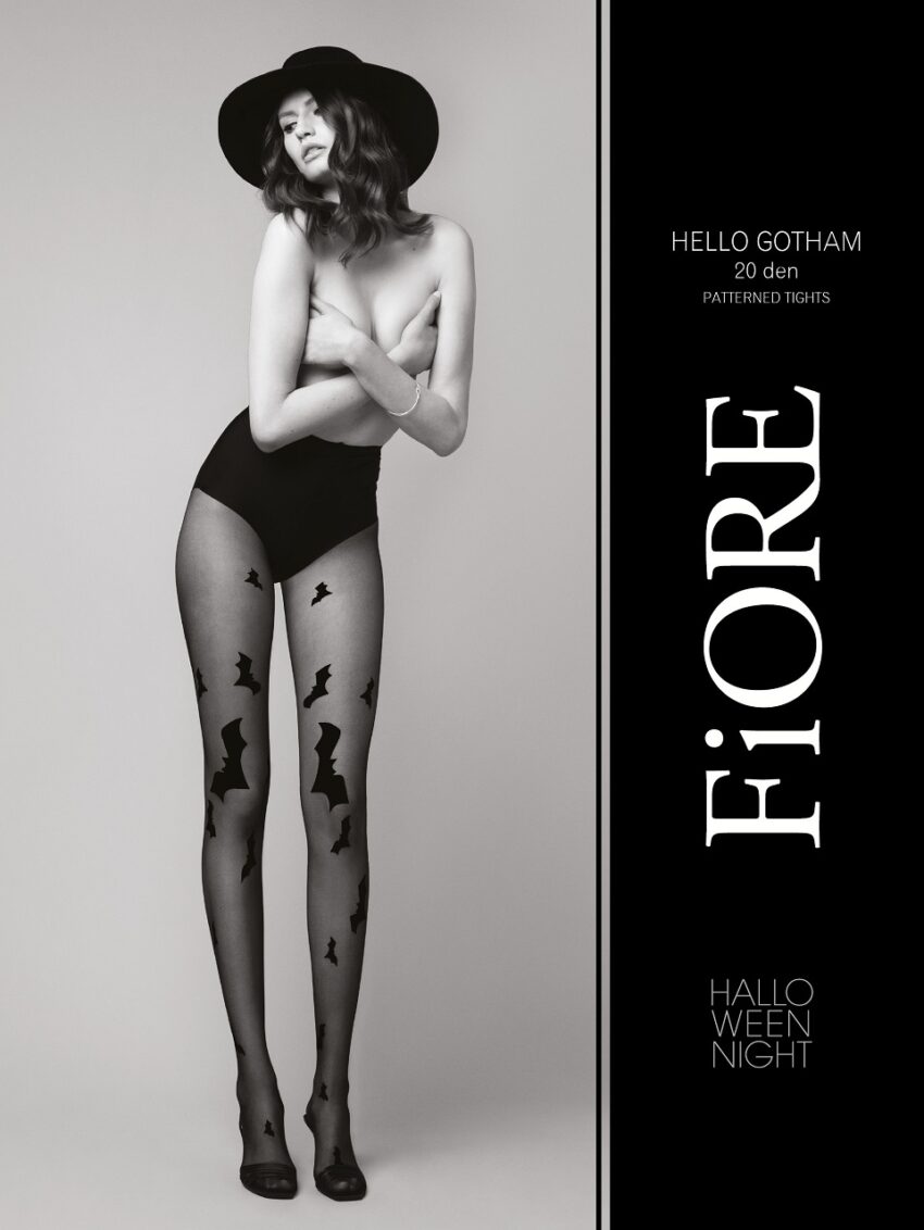 Hello Gotham FiORE patterned tights