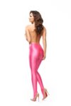 Misso P800 Glossy Pink Open Crotch Opaque Pantyhose