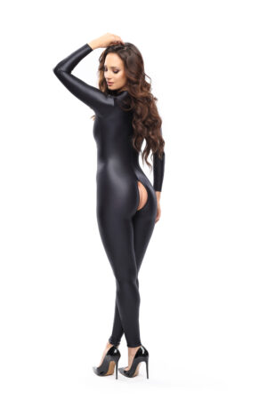 Misso B800 Footless Glossy Bodystocking Black