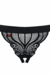 Obsessive 828 Crotchless Thong Black Close Up