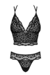 Obsessive Giully Top & Thong Black Close Up
