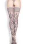 Ballerina 416 Luxury Fashion Hold Ups Grey Details Back