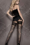 Ballerina 416 Luxury Fashion Stay Ups Black Back