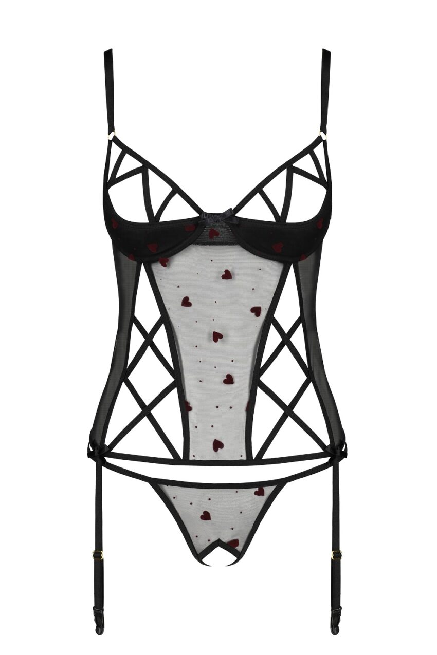 Lingerie Passion Lovelia Corset Black Details