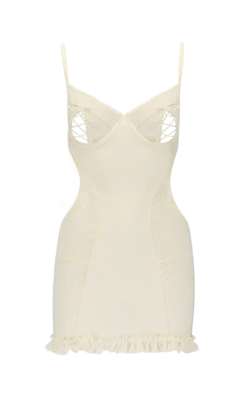Lingerie Avanua Bianca Chemise White (4)